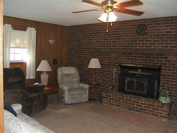 back room w/ fire place
