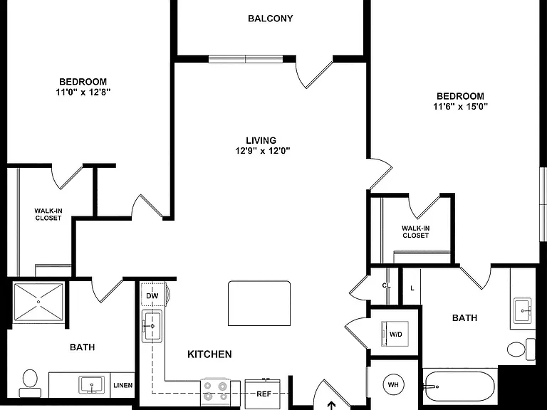 B2 Floor plan W Dimensions B2 Floor plan W Dimensions