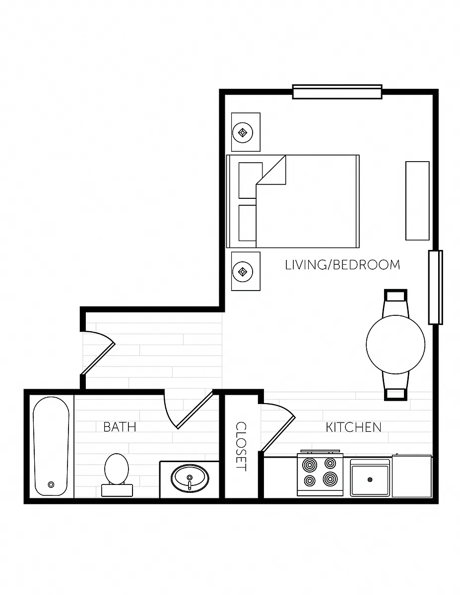 Floor plan Studio - Large