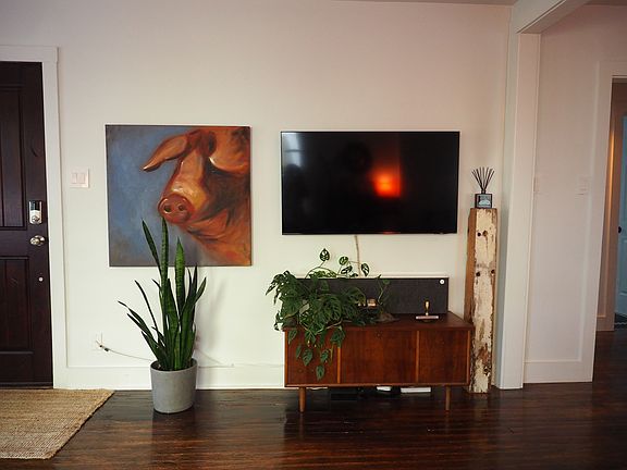 Living room / front door view