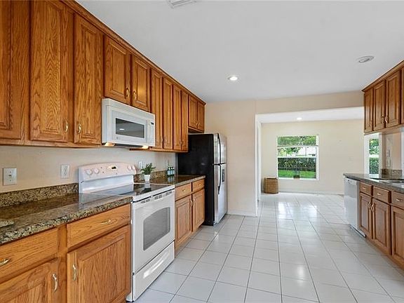 Wood cabinets and granite countertops