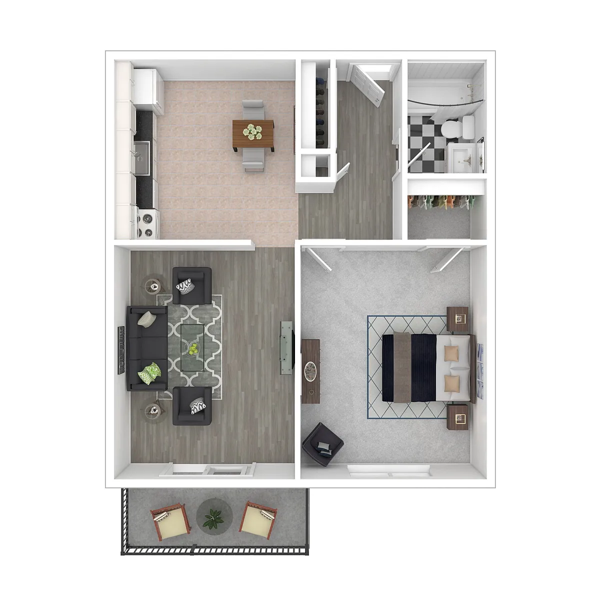 Floor plan 1 Bedroom