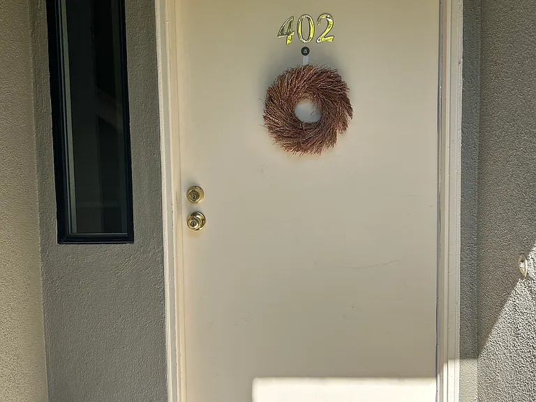 Front door.