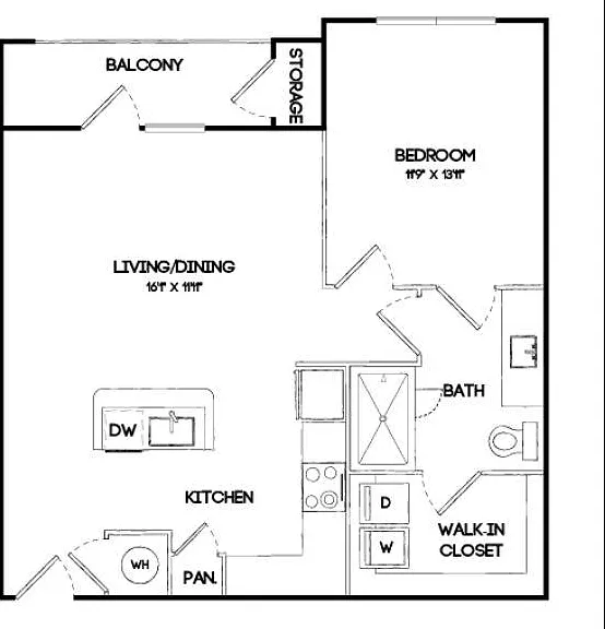 A4A | 1 bed 1 bath | 733 sq ft A4A | 1 bed 1 bath | 733 sq ft