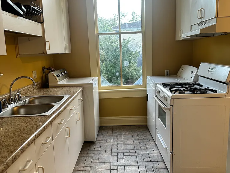 Kitchen with laundry