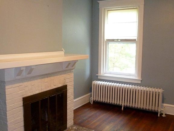 Living room with fireplace