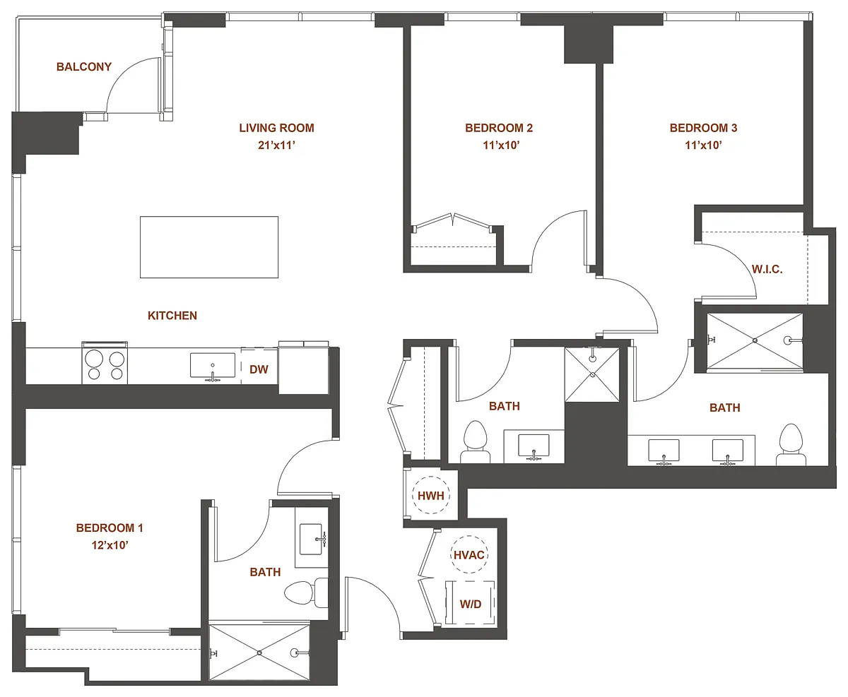 Floor plan 3-A.A