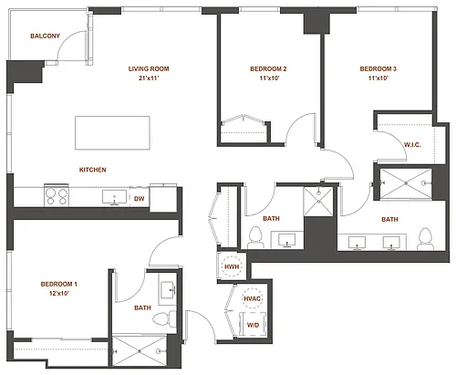 Floor plan 3-A.A