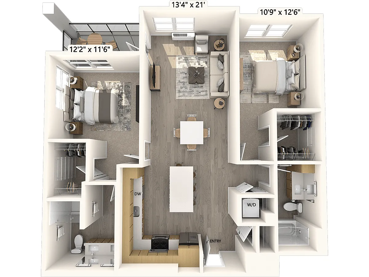 Floor plan B1-3