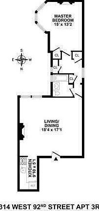 2nd image of 314 W 92nd St APT 3R