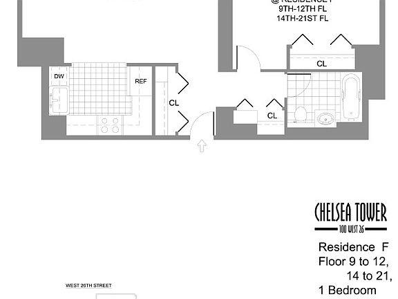 2nd image of 100 W 26th St APT 26e