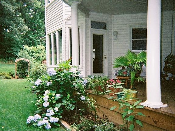 Back view of Huge Covered Porch