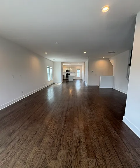 There is enough room for a living room and dining area