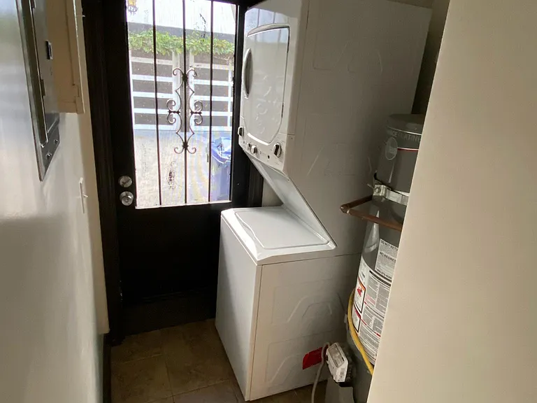 In unit laundry & private back door.