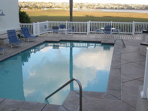 pool next to bay