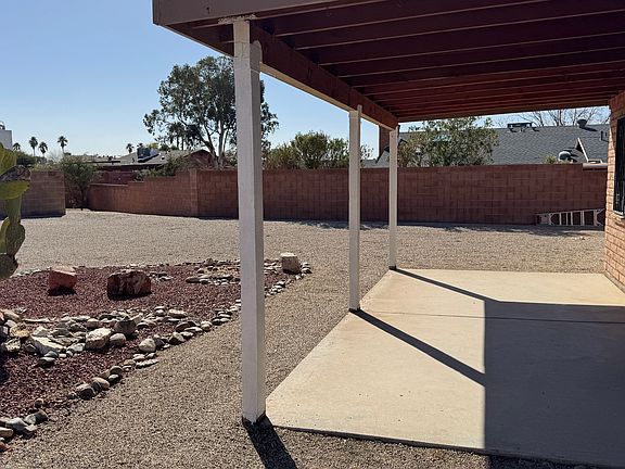Patio and Backyard looking South