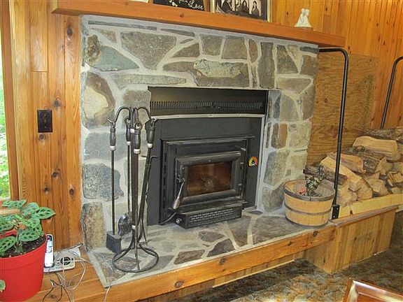 Living room fireplace