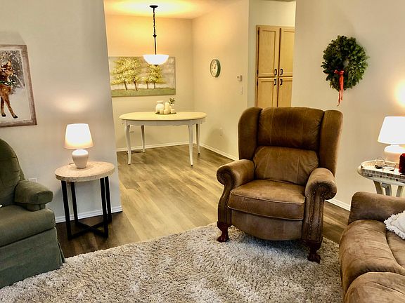 Living room looking into dining room