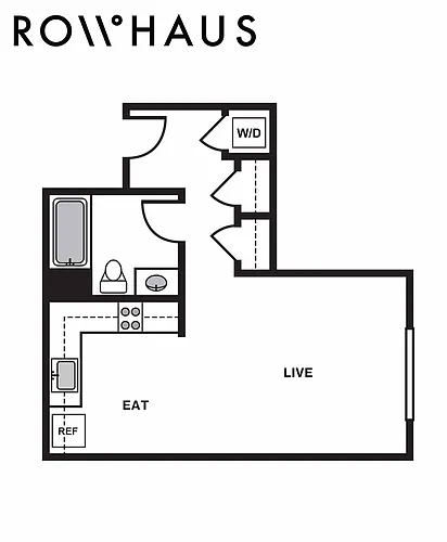 Floor plan Studio SA