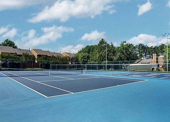 Lighted Tennis, Basketball, and Sports Court