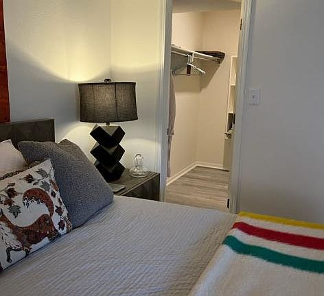 Big walk-in closet with plenty of storage