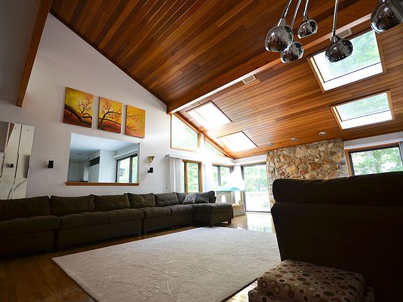Skylights and Fireplace