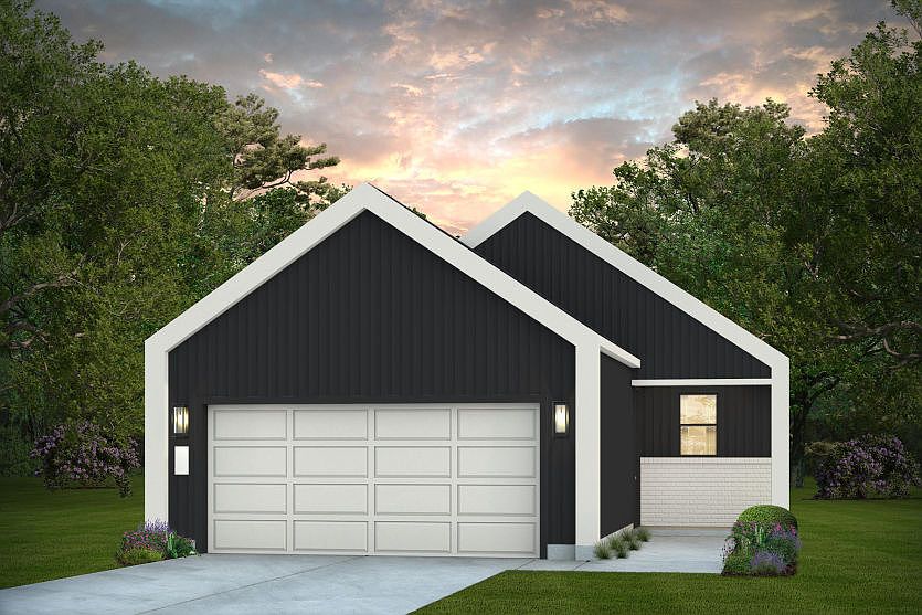 Elevation MD201 - Exterior Color Package Steel Horizon Painted Brick