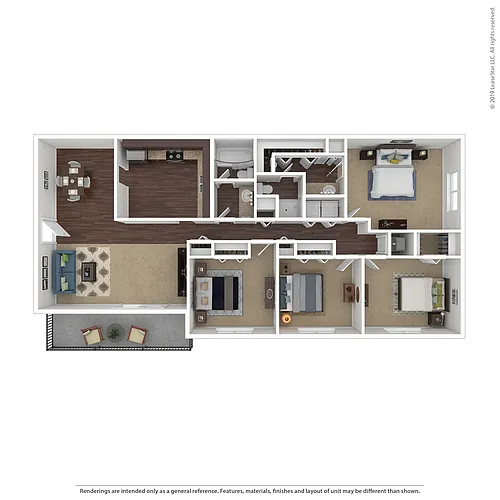 Floor plan 4 X 2