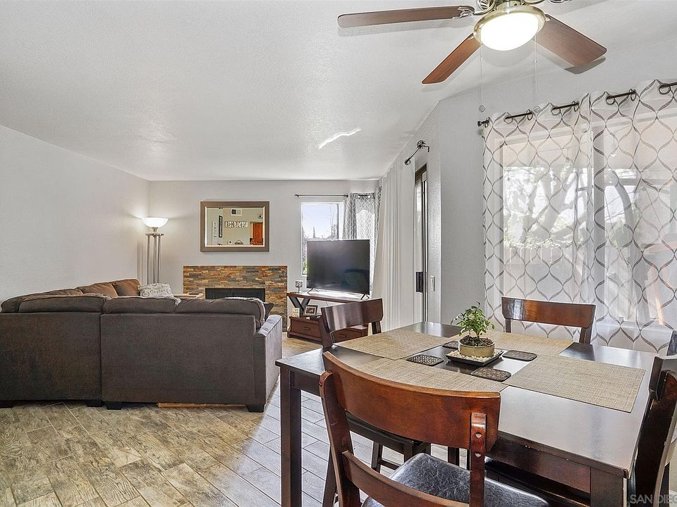 Looking from dining room to the living room