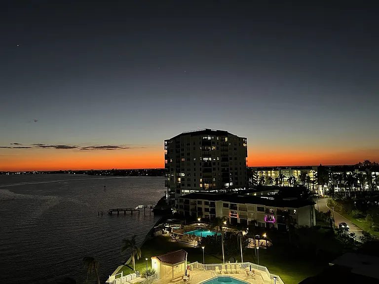 Sunset from the balcony