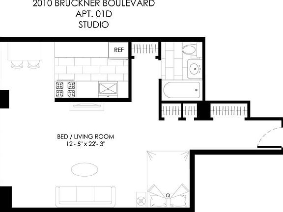 2nd image of 2010 Bruckner Blvd APT 1D