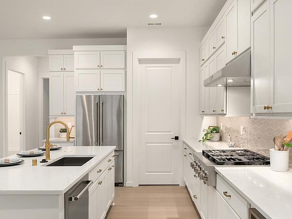 Double-stacked cabinets provide additional storage