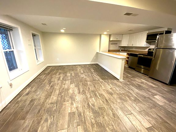 Open living and kitchen