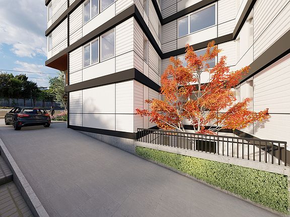 Driveway rendering for garbage truck, maintenance, etc.