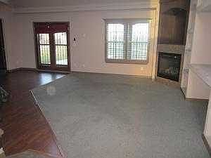 Fireplace in den