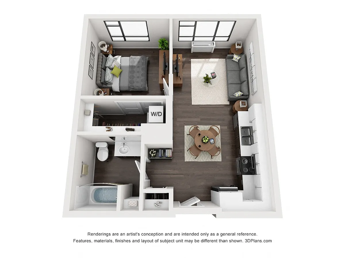 Floor plan 1G - Affordable / MULTE