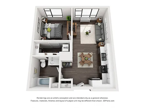 Floor plan 1G - Affordable / MULTE
