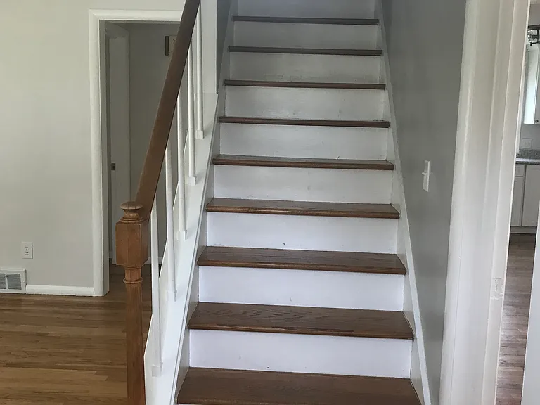 Hardwood stairs to second floor