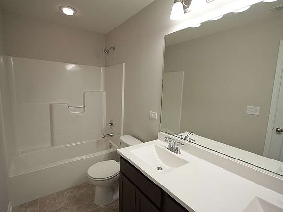 Hall Bath with Double Vanity