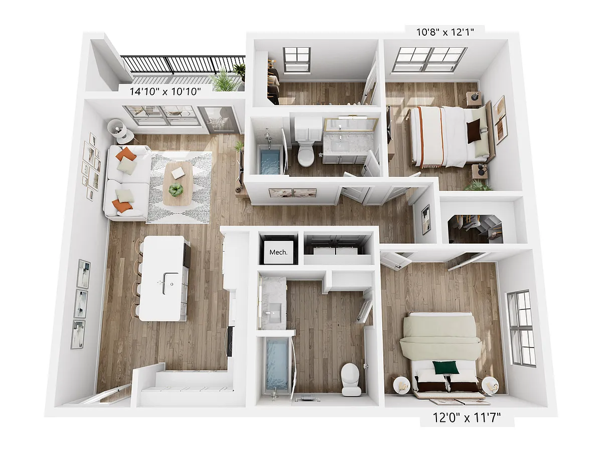 Floor plan B1H