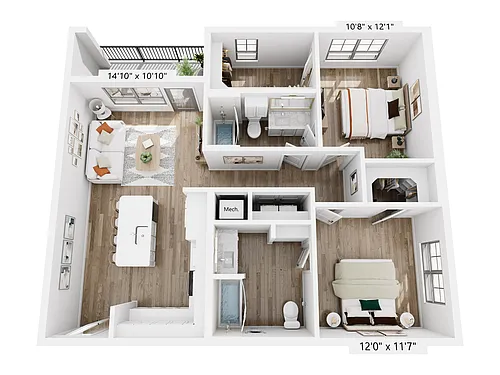 Floor plan B1H