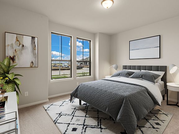 Secondary Bedroom. Note Sample product photo - actual exterior and interior selections may vary by