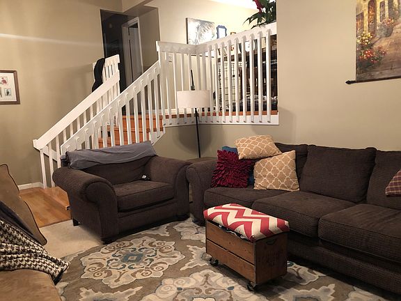 Vaulted ceiling living room