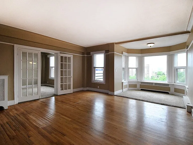 Living/Dining room with reading nook.