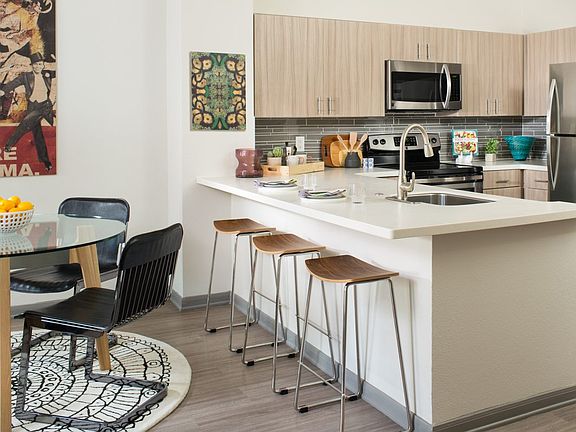 Kitchen Island at Griffis Marston Lake Apartment Home in Denver