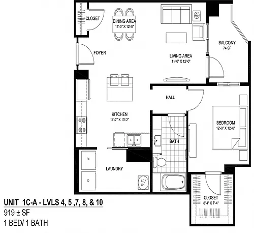 Floor plan 1CA