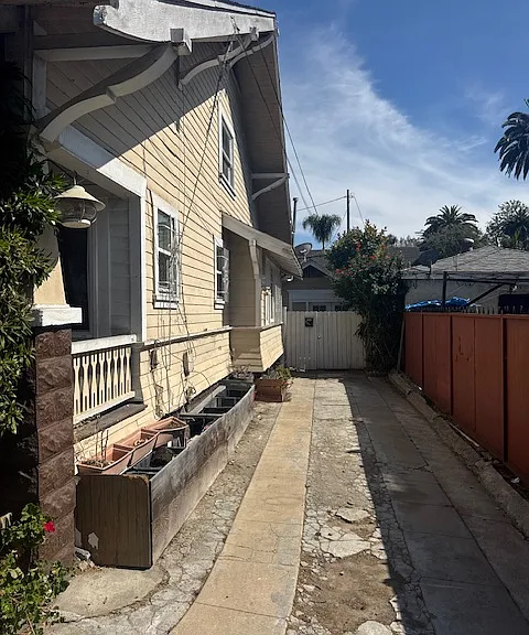 Driveway with parking for three cars