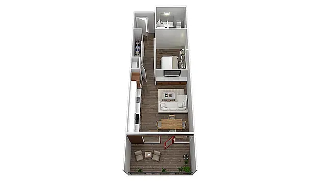 Floor plan O1x1 T0