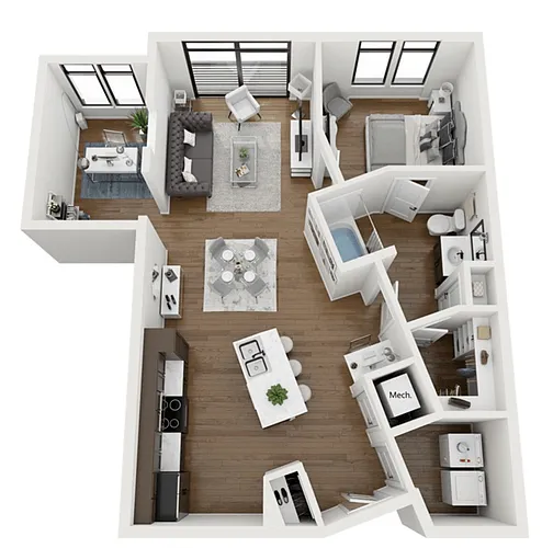 Floor plan The Maria w/ Den