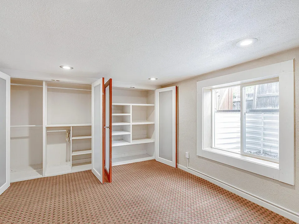 Large closets in living area